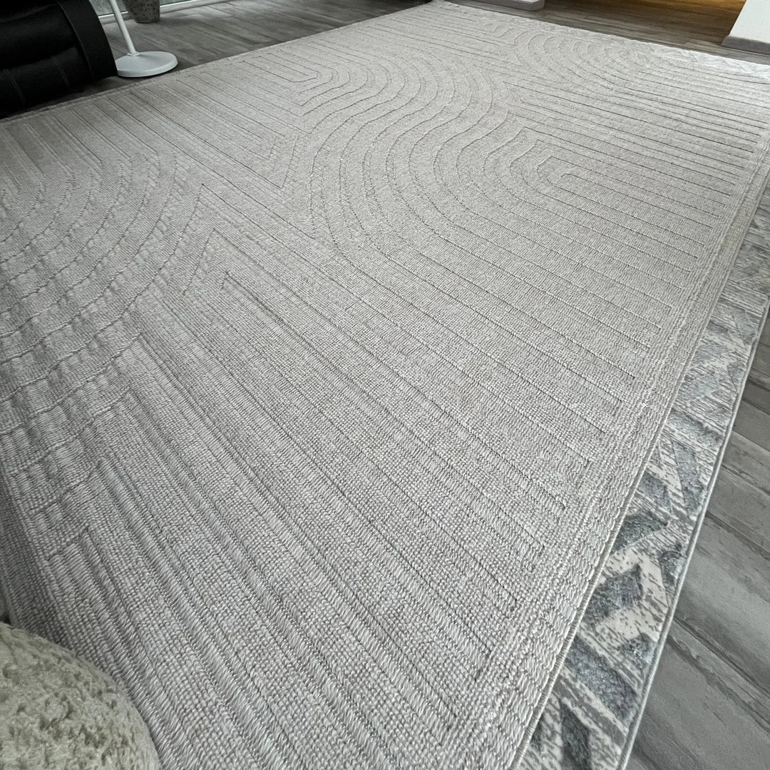 Alfombra Ankara Camila Doral, líneas onduladas apenas marcadas