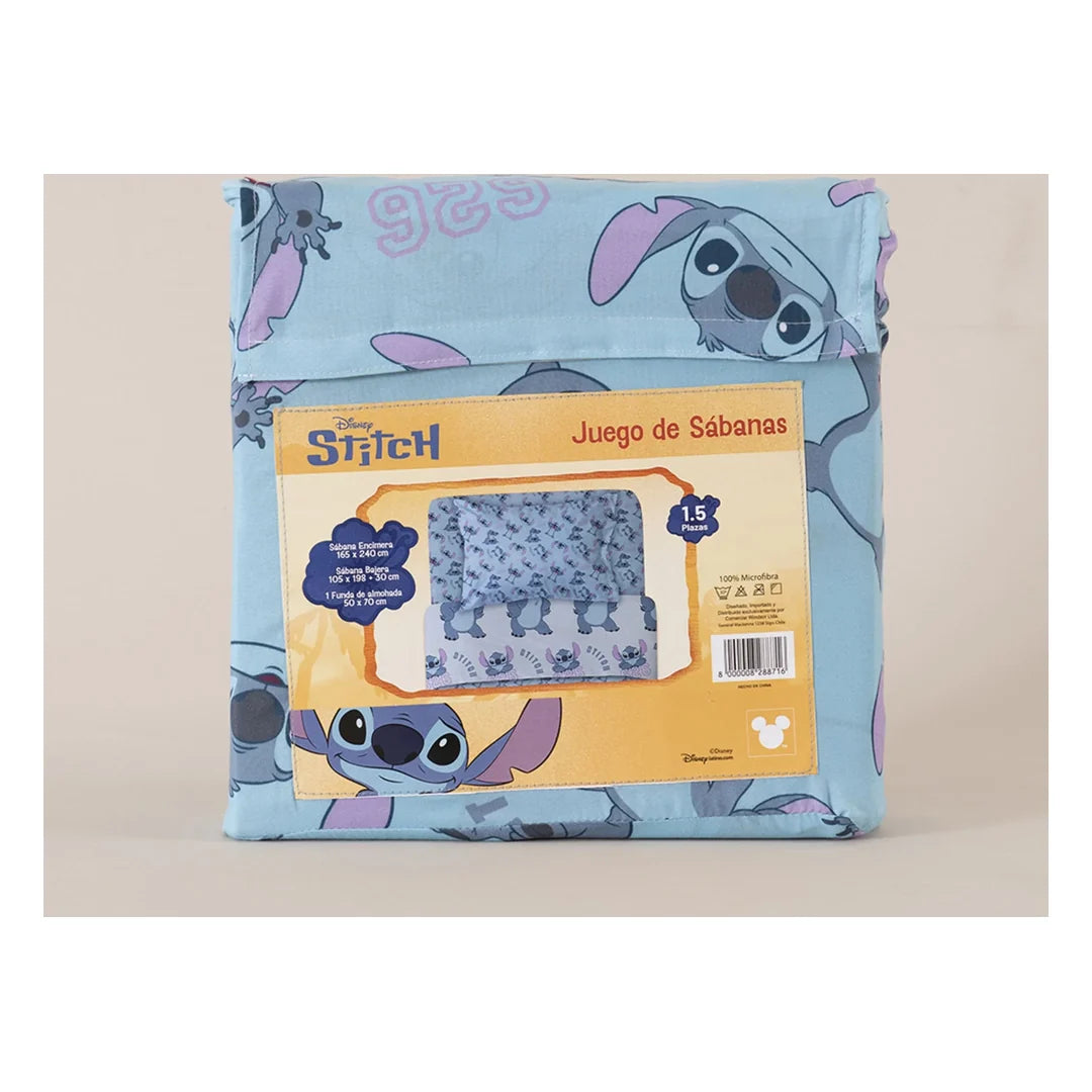Sábana Infantil Stitch 1.5 Plazas Onnas