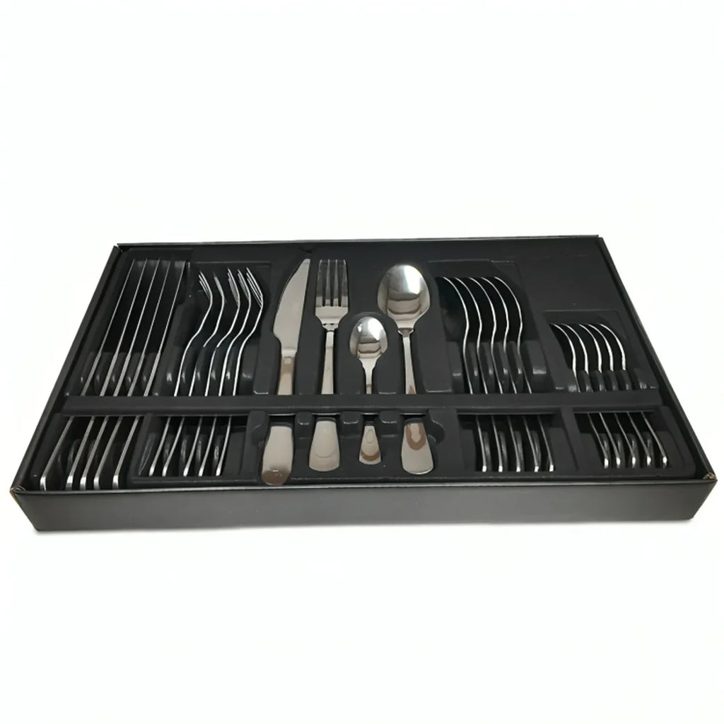 Set de 24 Cubiertos Praga Doral