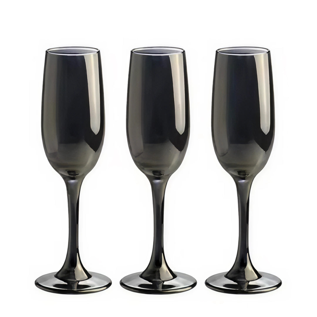 Set de Copas Negras Espumantes Onnas
