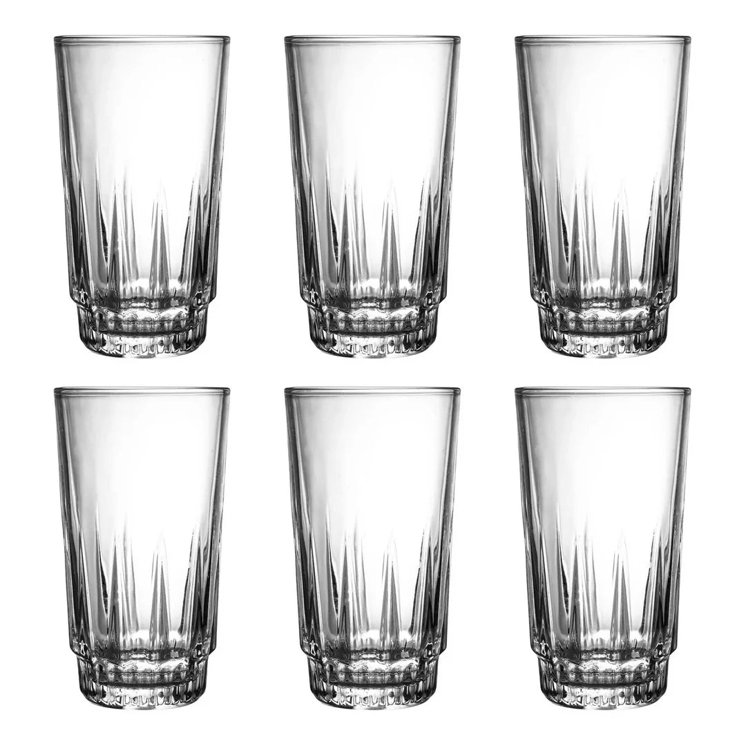 Set de 6 Vasos Glass Gow Modelo Classic Doral